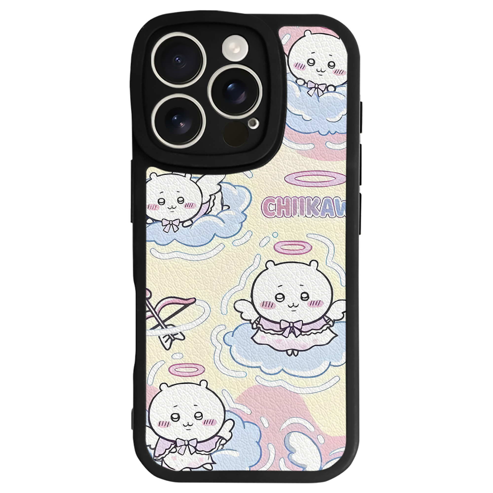 （画像用） ちいかわ Chii-kawa 【iPhone 16シリーズ対応】シリコンスマホケース（レザー調） 材質：シリコン